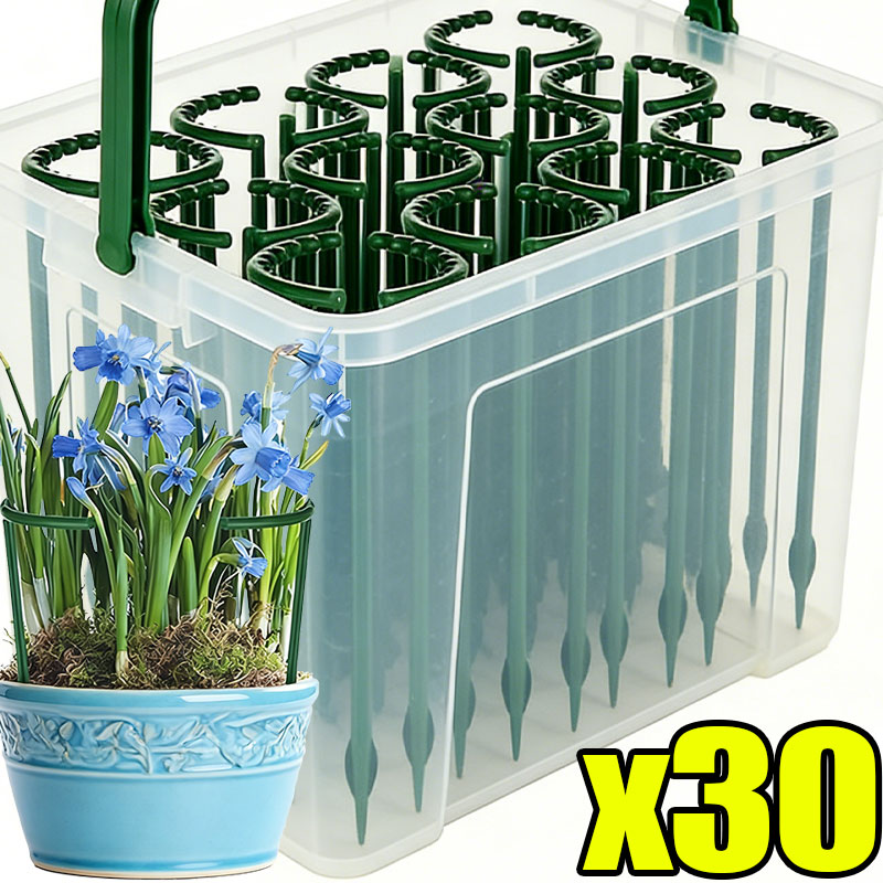 Plant Parent Tools - 30-1PCS Soporte de Plástico Semicircular para